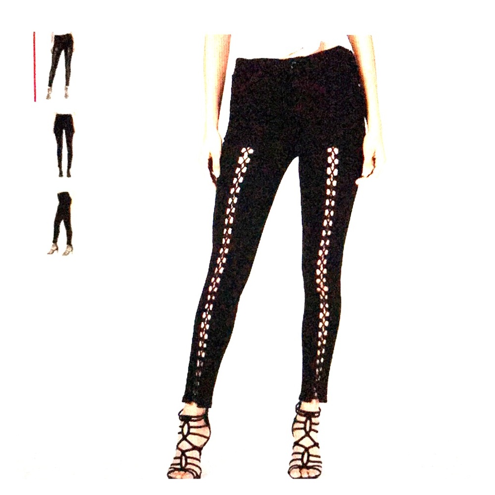 Guess lace up skinny jeans